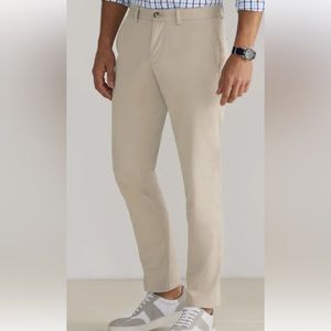 $98. New Vineyard Vines Khaki Chino Breaker Pants Stretch Flat Mens Sz 30 x 32